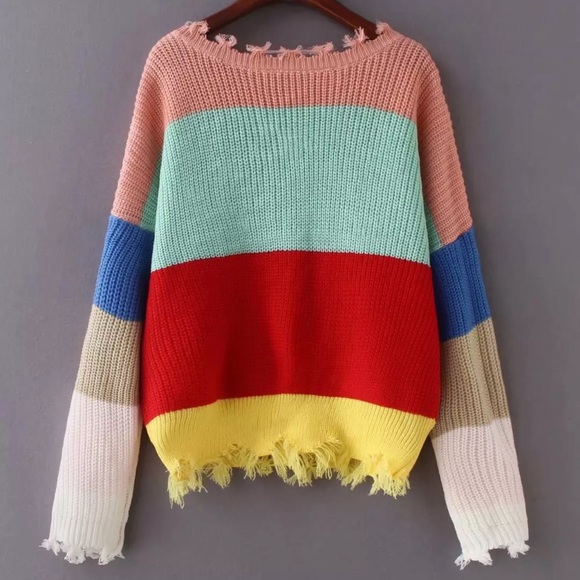 💕Sale💕Molly Rainbow sweater - Picture 4 of 15